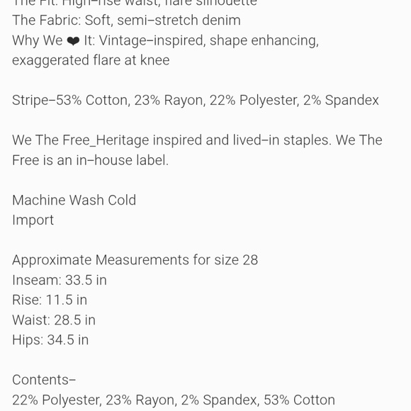 Free People We the Free High-Rise Bell Bottom - Picture 8 of 8